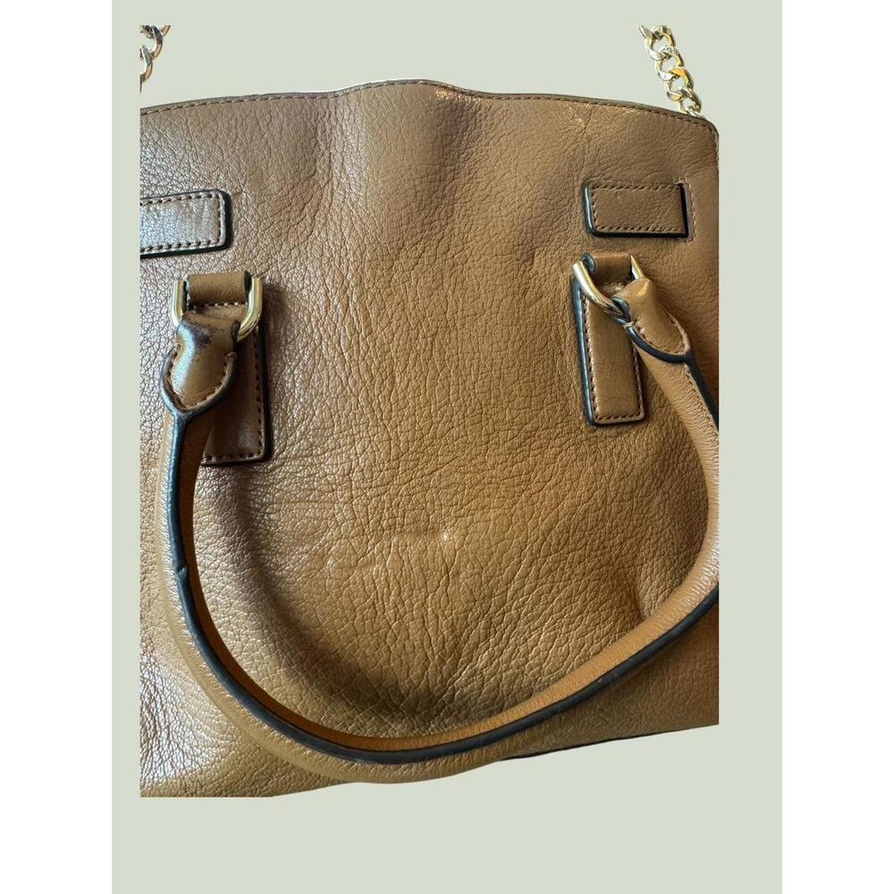 Michael Kors Brown Leather Satchel Handbag - Picture 3 of 8